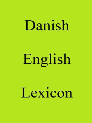 cover image of Danish English Lexicon
